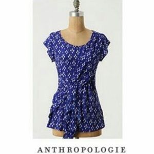 Anthropologie Edme & Esyllte 100% Silk Top Sz 8
